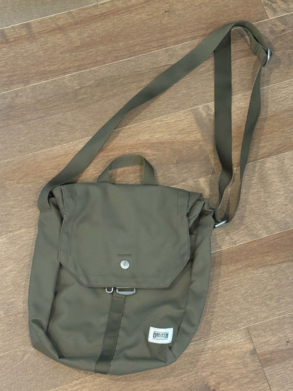 Duluth Trading Co Olive Green Crossbody Bag